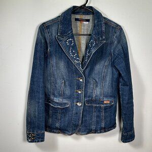 VERTIGO cotton jean Jacket . Size L
